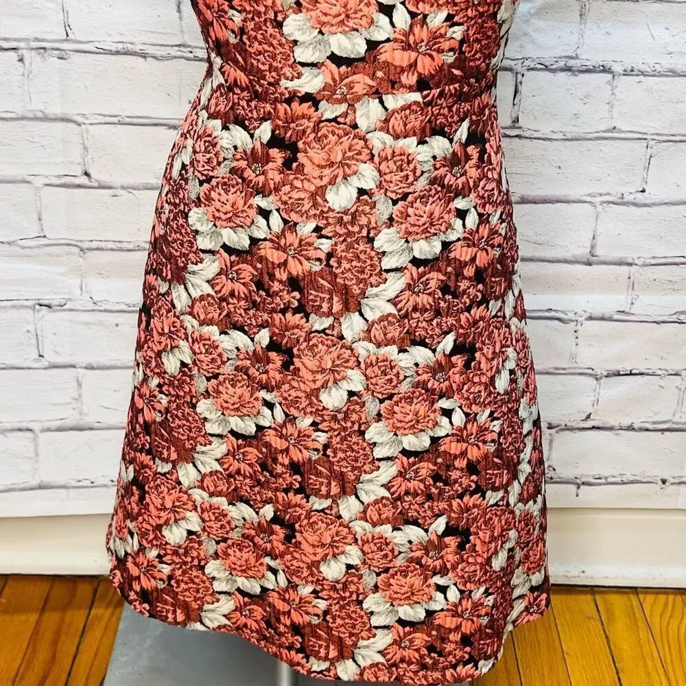 Sandro Womens Pink Floral Sleeveless Mini Dress Size 0 - Picture 5 of 12